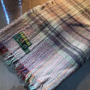 TWEEDMILL 울 100% 체크 무늬 스톨