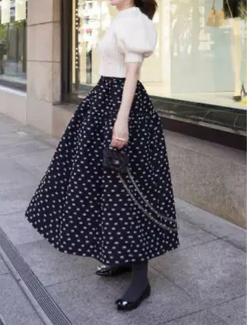 HYEON 완판! jacquard skirt 'tsubutsubu'