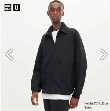 UNIQLO U 유니클로  보아 맨투맨 셋업 블랙