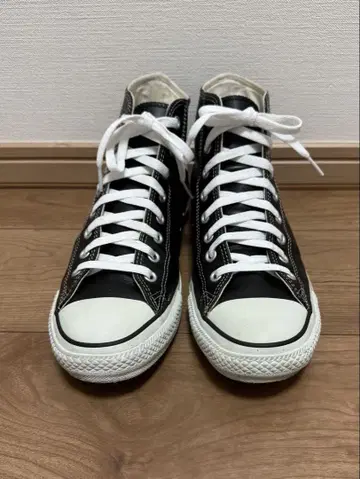 [ 27.5cm ] 컨버스 올스타 하이컷 가죽 블랙