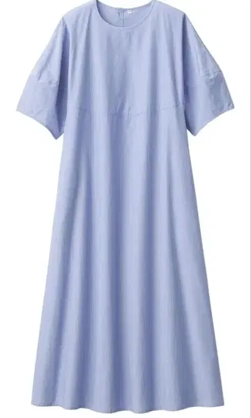 무인양품 냉감 브로드 풀오버 원피스 블루 S