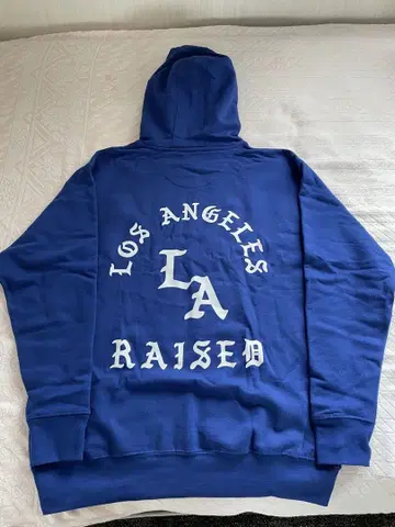 커스텀 스타일 LOS ANGELES LA RAISED 후드 부착 후드티