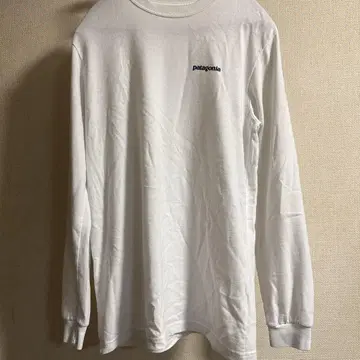 patagonia 화이트 긴팔 티셔츠