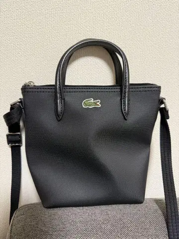 새상품급! 라코스테 2WAY 미니 토트백 블랙