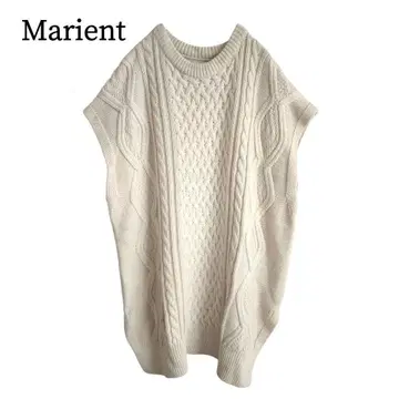2476 새상품급 Marient 마리에토 케이블 니트 베스트 F