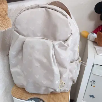 미키마우스 베이지 백팩
