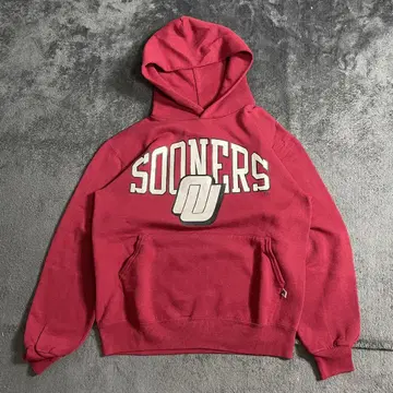 90s USA제 RUSSELL ATHLETIC 러셀 후드티 레드