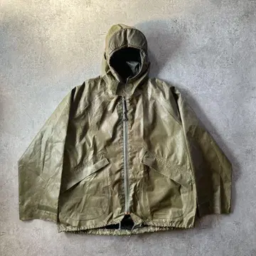 80s USARMY 레인 후드티 올리브 M 밀리터리