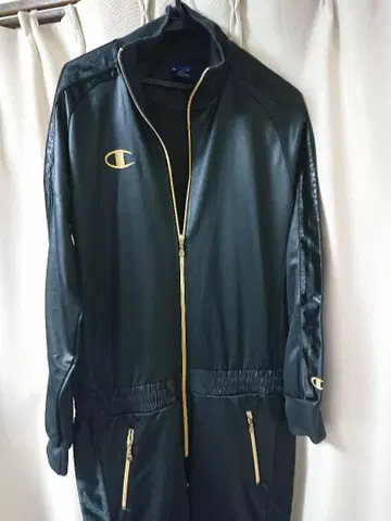 Champion 블랙 집업 스포츠 웨어