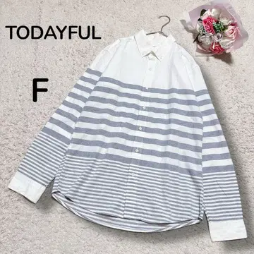 투데이풀 TODAYFUL 남성용 버튼 다운 멀티 보더 긴팔 셔츠 F