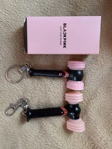 BLACKPINK 응원봉 키링 한국판 일본판