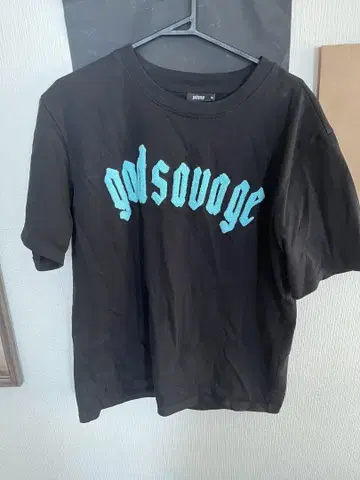 god savage 로고 T셔츠 블랙
