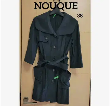 클리닝 [ NOUQUE ] 38(M 상당) 블랙 얇은 소재 7부 소매