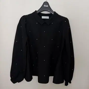 CELFORD 실버 라메 블랙 니트