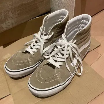 [ 컨디션 최상 ] Vans 하이컷 스니커즈 베이지 몇 회 착용