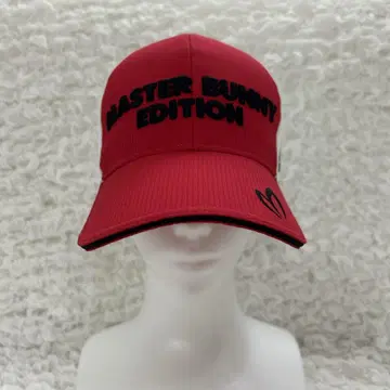 MASTER BUNNY EDITION 캡 레드/화이트