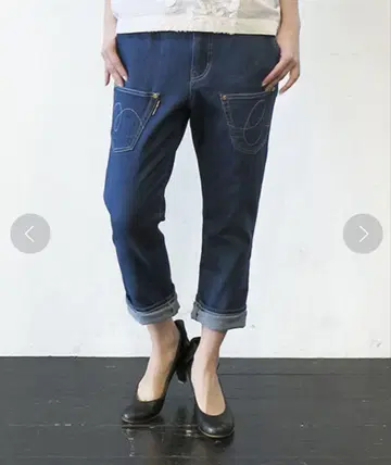 메르시보쿠 뒤앞 데님 인디고