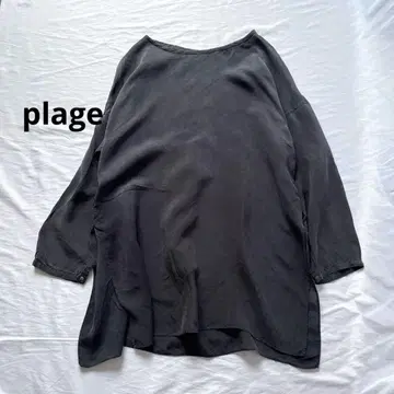 plage 큐프라 T 블라우스 플라주 긴팔 셔츠 튜닉