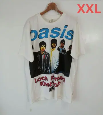 오아시스 oasis 멤버 빅 프린트 밴딩 T셔츠 (XXL) T80