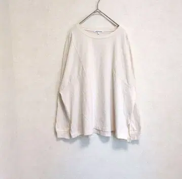 ANTIQULOTHES 루즈핏 드롭 숄더 긴팔 셔츠 화이트 L