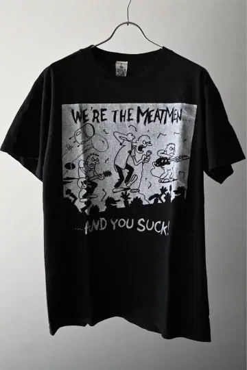 MEATMEN 빈티지 T셔츠 밴딩 TEE
