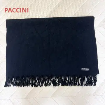 PACCINI 패치니 머플러 블랙 캐시미어 100%