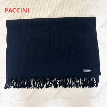 PACCINI 패치니 머플러 블랙 캐시미어 100%