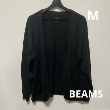 BEAMS 블랙 가디건 M