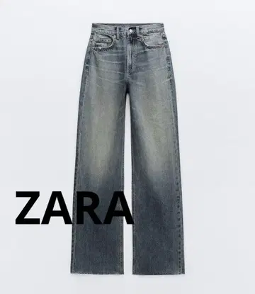 ZARA 데님 와이드 하이라이즈
