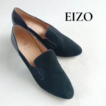EIZO 에이조 스웨이드 하이힐 펌프스 하이컷 블랙 23.5