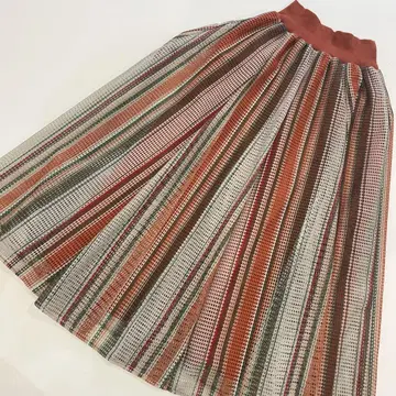 FENNEL 스트라이프 플레어 스커트