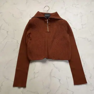 새상품급 폭시 캐시미어 실크 Sweater Turtle Zip 38