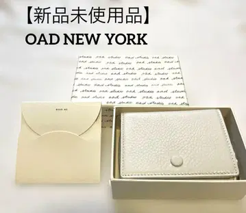 OAD NEW YORK 접이식 지갑 화이트 3단 폴더형 지갑
