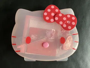 HELLO KITTY 문구 세트 고양이형 케이스 키티