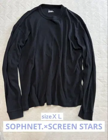 SOPHNET. x SCREEN STARS 블랙 XL 긴팔 티셔츠