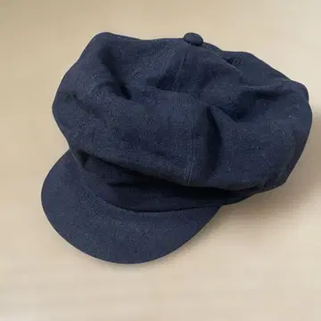 네이비 린넨 헌팅 캡