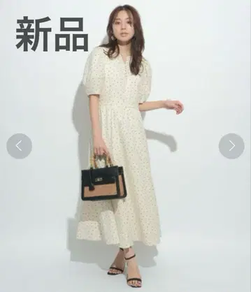 [미사용 새상품] JUSGLITTY 퍼프 슬리브 원피스 1