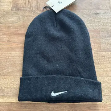 Nike 블랙 니트 모자 ONE SIZE