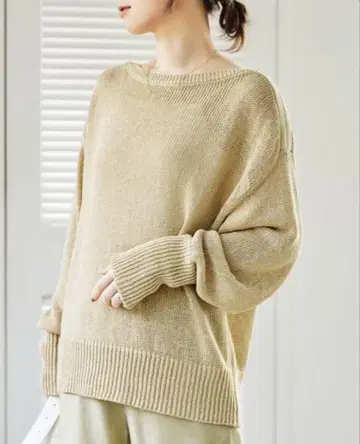 BABYLONE 2WAY 메쉬 풀오버 상의 V넥 겉옷