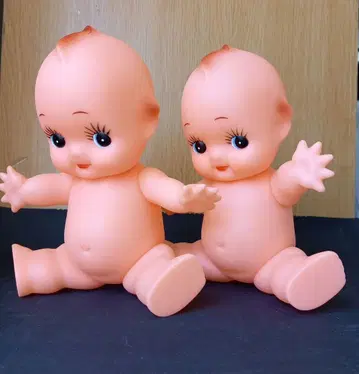 큐피 인형 2체 세트