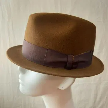 DRAGON HAT 울 햇 57cm 브라운 짧은 챙 일본제 미사용