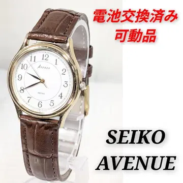 SEIKO AVENUE 남성용 배터리 벨트 교환 완료 가동품 W-05