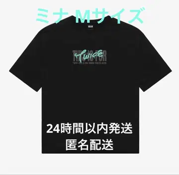 twice this is for 월드 투어 블랙 t셔츠 미나 M사이즈