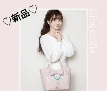 새상품 Disney x Chiharu 신데렐라 리본 토트백