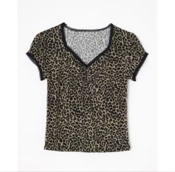 LAGUAGEM LEOPARD LACE 상의