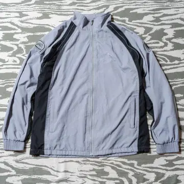 Puma 푸마 그레이 나일론 트랙 자켓 원포인트 자수 XXL
