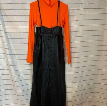 [ mystywoman ] 인조 가죽 원피스 스커트