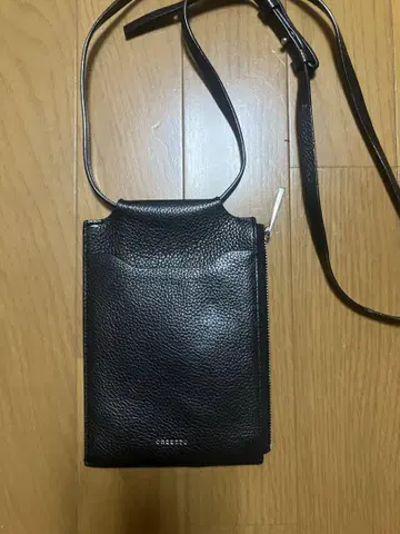 ORSETTO 블랙 가죽 숄더백