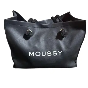 MOUSSY F/L SHOPPER 마우지 가죽 토트백 블랙