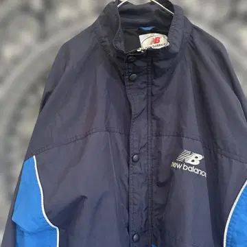 구제 의류 New Balance 나일론 자켓 네이비/블루